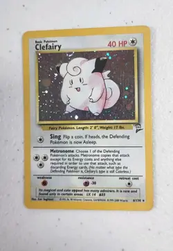 Clefairy 006/130 Base Set 2 Holo Pokemon Card - Wotc - Vintage - Image 3