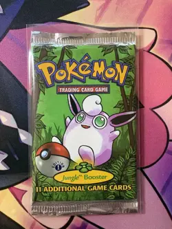 1st Edition Jungle Booster Pack Wigglytuff Art Sealed Pokemon WOTC - Image 3