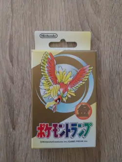 1999 Japanese Pokemon Poker Playing Cards Deck Sealed Gold Ho-Oh Set - Image 1