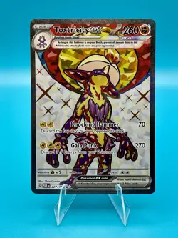 Pokemon 2023 Toxtricity EX 227/182 Paradox Rift Full Art Foil Ultra Rare NM - Image 1