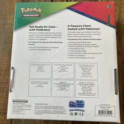 Pokemon Pencil Case/Treasure Chest 2 Tin Set - 7 packs, 3 Holograms - Image 2