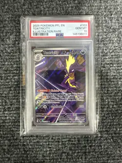 #2 2025 Pokemon PFL EN Illustration Rare #103 Toxtricity PSA 10 GEM MINT - Image 3