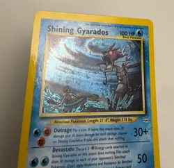 2001 POKEMON NEO REVELATION UNLIMITED SHINING GYARADOS 65/64 HOLO FOIL RARE LP-M - Image 4