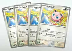 Jigglypuff 039/165 x4 4x Pokemon Card 2023 Scarlet & Violet 151 Playset - Image 1