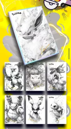 7 Boxes Kado Pokemon Art Boards Box (42 Boards) New Sealed Non-TCG - Image 2