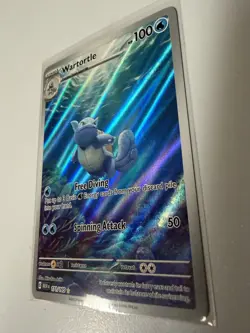 Pokemon TCG Wartortle 171/165 Scarlet & Violet 151 Illustration Rare Card - Image 5