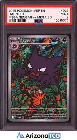 Pokemon 2025 Haunter 027 Holo Mega Gengar ex Mega Battle Deck PSA 9 - Image 1