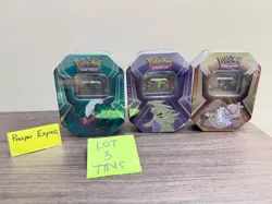 --LOT OF 3-- Pokemon TCG: Triple Whammy Tins - Slaking, Vigoroth, Tyranitar- NEW - Image 1