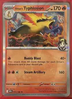 Ethan's Typhlosion 034/182 Pokemon Sv10: Destined Rivals Holo - Image 1