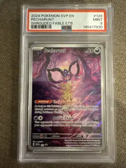 Pokemon TCG Pecharunt 129 PSA 9 - Image 1