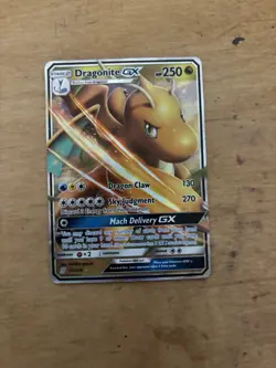 Pokemon Dragonite GX Ultra Rare Holo 152/236 250 HP Stage 2 SM-Unified Minds - Image 1