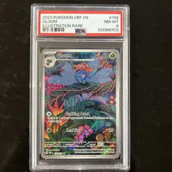 Pokemon 2023 SV Obsidian Flames Gloom #198/197 PSA 8 - Image 1