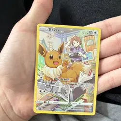 Pokemon Eevee TG11/TG30 Ultra Rare Holo 70 HP Brilliant Stars Trainer Gallery - Image 5