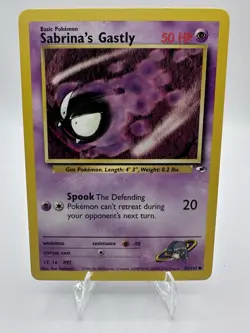 Sabrina’s Gastly 93/132 - Gym Heroes - Vintage 1999-2000 - Pokemon TCG - Image 1