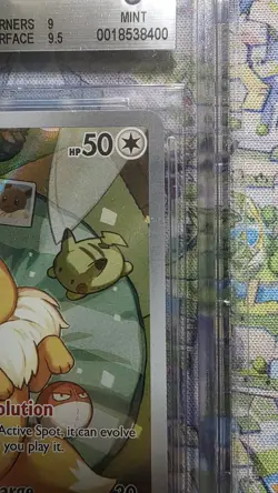 Pokemon Center Stamp Promo Eevee #173 Prismatic Evolutions ETB BGS 9 #2 - Image 4