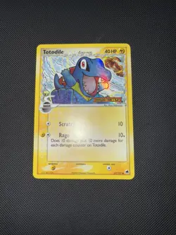 Pokemon Totodile 67/101 Dragon Frontiers Reverse Holo Common 40HP Basic English - Image 1