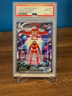 Deoxys VMAX Crown Zenith PSA 10 Pokemon - Image 1