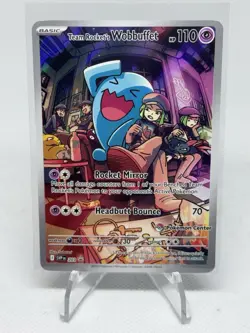 Team Rocket's Wobbuffet SVP 203 Pokemon Center Stamped Promo Destined Rivals TCG - Image 1