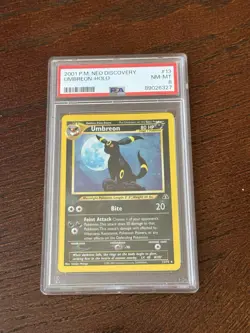 2001 POKEMON NEO DISCOVERY #13 UMBREON-HOLO PSA 8 - Image 1