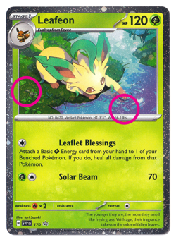 SWIRLS + HOLO BLEED Leafeon 170 - Pokemon Scarlet & Violet Promo (F) - Image 1