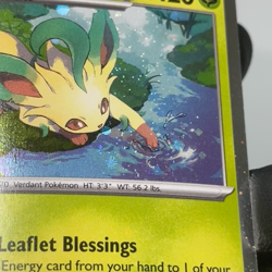SWIRLS + HOLO BLEED Leafeon 170 - Pokemon Scarlet & Violet Promo (F) - Image 2
