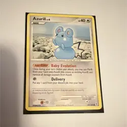 Pokemon Azurill Diamond & Pearl Common Basic Regular 69/130 40HP Baby Evolution - Image 1