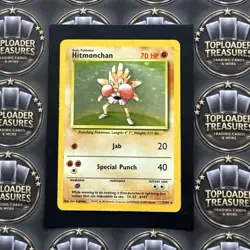 Pokemon Hitmonchan 70 HP Holo Rare Base Set 7/102 - Image 1