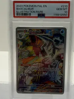 Pokemon TCG 2023 Baxcalibur 210/193 Paldea Evolved Illustration Rare PSA 10 - Image 1