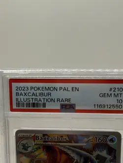 Pokemon TCG 2023 Baxcalibur 210/193 Paldea Evolved Illustration Rare PSA 10 - Image 2
