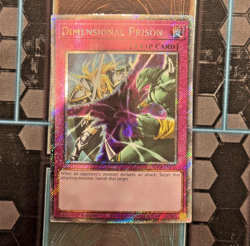 Yugioh RA04-EN132 Dimensional Prison - Platinum Secret Rare Card 1st Edition NM - Image 1