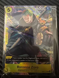 Roronoa Zoro OP07-113 One Piece Promotion Cards Foil 6000 Power - Image 1