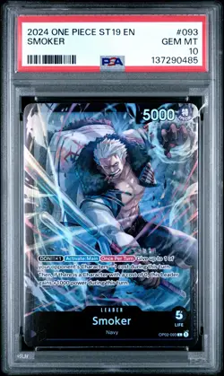 Smoker PSA10 2024 One Piece Starter Deck St19-Black Smoker #093 - Image 1