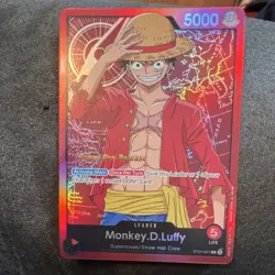 Bandai Monkey.D.Luffy Leader Foil Super Prerelease One Piece ST01-001 English - Image 1
