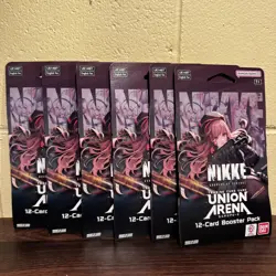 UNION ARENA TCG: Nikke Goddess of Victory Sleeved Booster Packs Sealed Lot Of 6! - Image 1