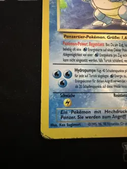 Blastoise Base Set 2/102 Rare German Pokemon Card - Image 4