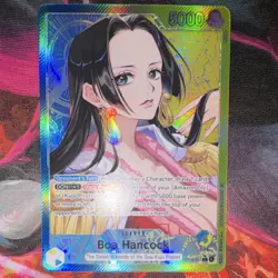 Bandai One Piece CCG Boa Hancock OP14-041 Leader Holo 5000 Power Card - Image 1