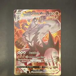Pokemon Single Strike Urshifu VMAX Secret Rare Holo Card Battle Styles 168/163 … - Image 1