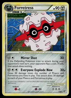 Pokemon Card - Forretress Undaunted 3/90 Holo Rare - Image 1