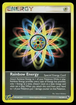 Pokemon Card - Rainbow Energy Ruby and Sapphire 95/109 Rare - Image 1