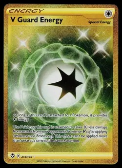 Pokemon Card - V Guard Energy Silver Tempest 215/195 Secret Rare - Image 1