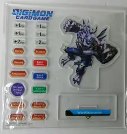 Digimon Card Game WereGarurumon Acrylic Stand Figure New Factory Sealed - Image 1
