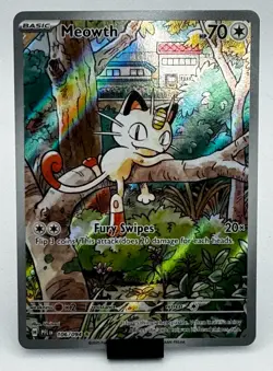 Meowth 103/094 Illustration Rare Pokemon Card NM - Image 1
