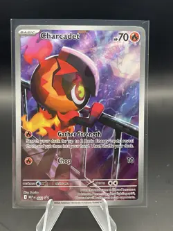 Charcadet 022 Pokemon TCG Black Star Promo Full Art Foil Card Holo - Image 1