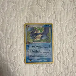 Pokemon Vaporeon 70 HP Rare Holo Unseen Forces 31/115 Aqua Card 2005 - Image 1