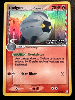 Shelgon 54/113 EX Delta Species Pokemon Card Reverse Holo Foil Rare MP - Image 1