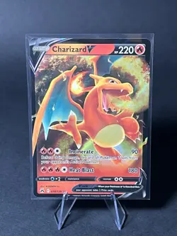 Pokemon TCG Charizard v Crown Zenith Holo Ultra Rare Card 018/159 - Image 1