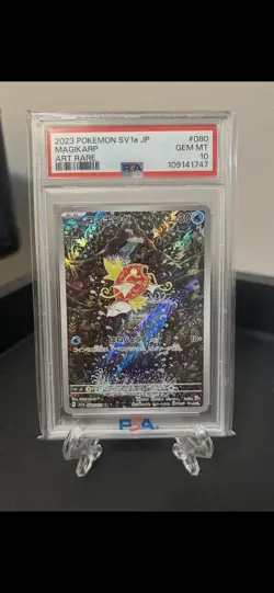 Pokemon Cards PSA 10 Magikarp AR 080/073 SV1a Triplet Beat - Japanese 2023 - Image 1