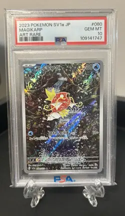 Pokemon Cards PSA 10 Magikarp AR 080/073 SV1a Triplet Beat - Japanese 2023 - Image 2
