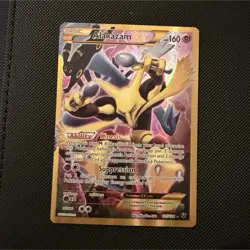 Alakazam EX Secret Rare Full Art Holo 125/124 Fates Collide Pokemon Card 160 HP - Image 1