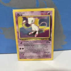 Pokemon Card Mew Black Star Promo Vintage MP - Image 1